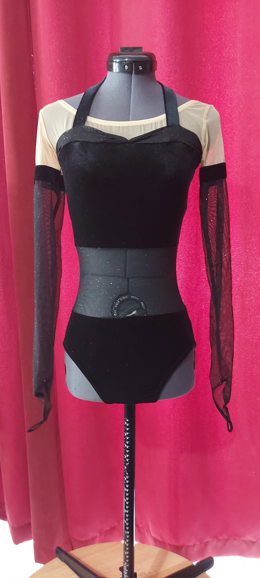 Black velvet Dance costume