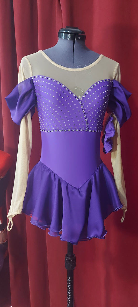 Precious Purple figure skating dress