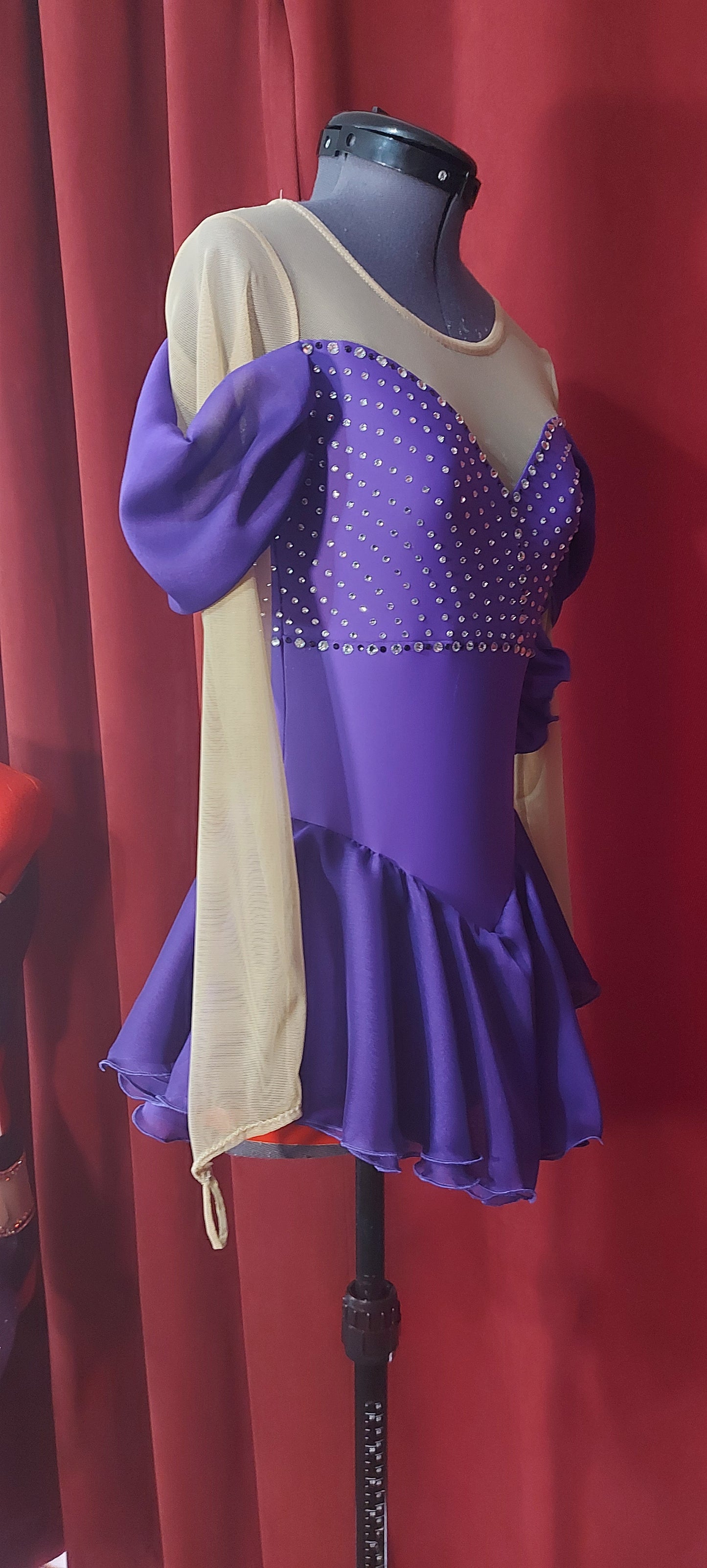 Precious Purple figure skating dress