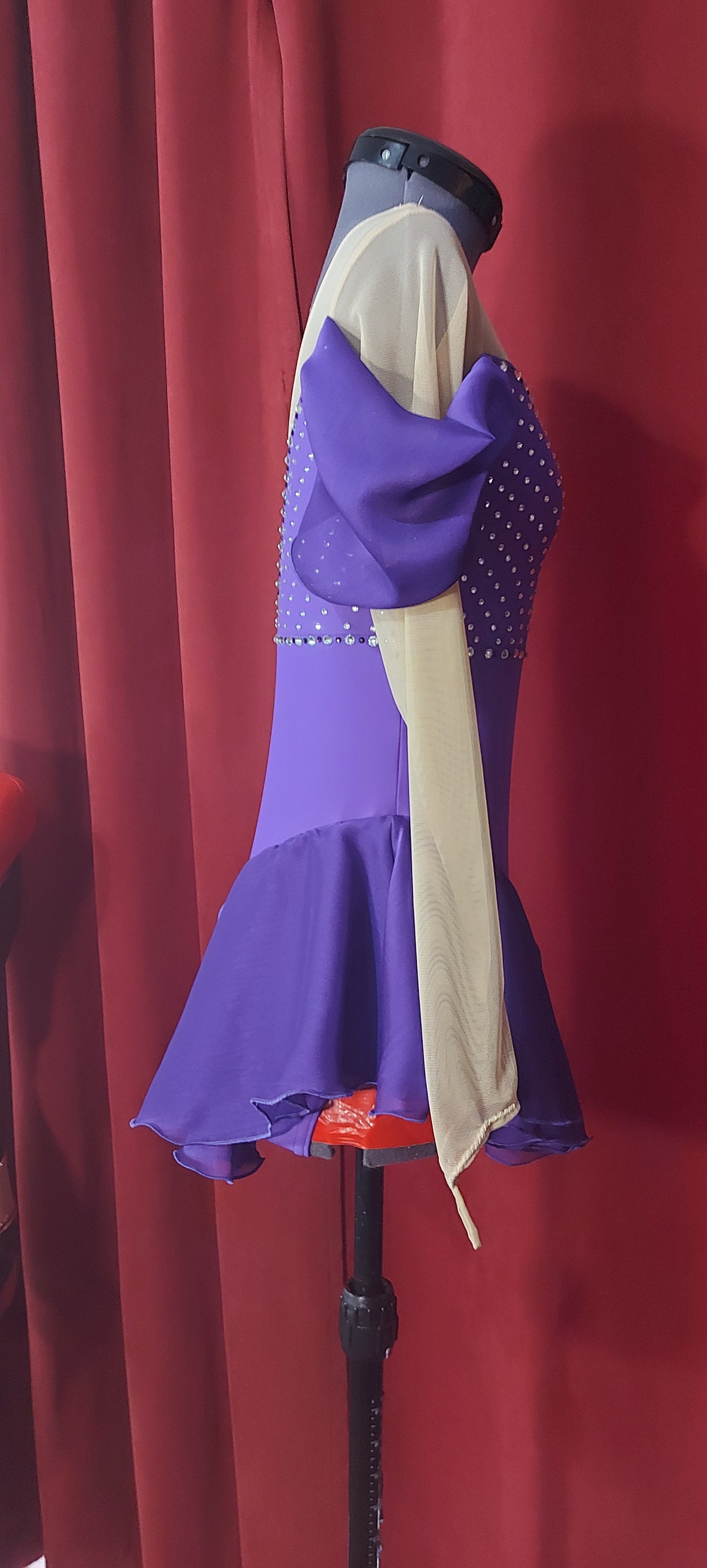 Precious Purple figure skating dress