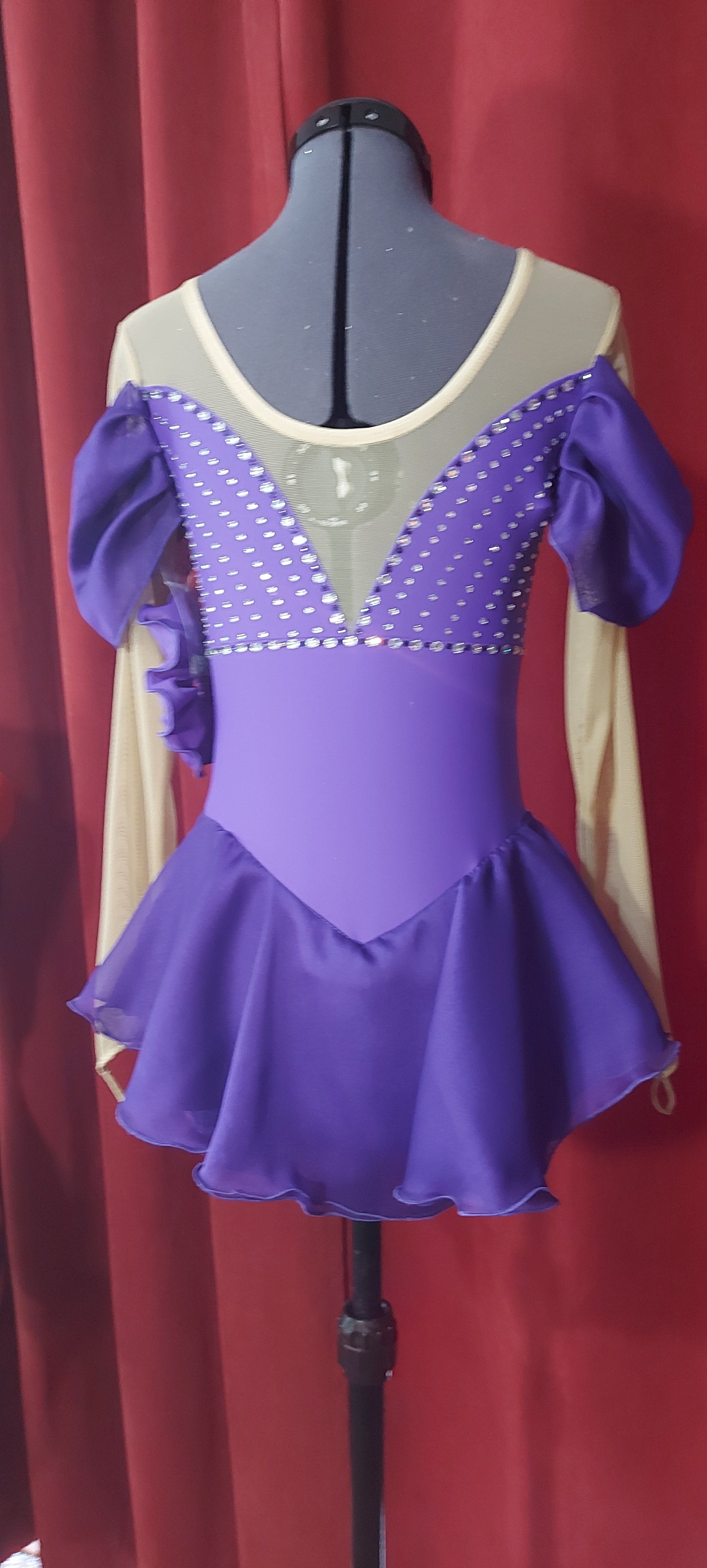 Precious Purple figure skating dress