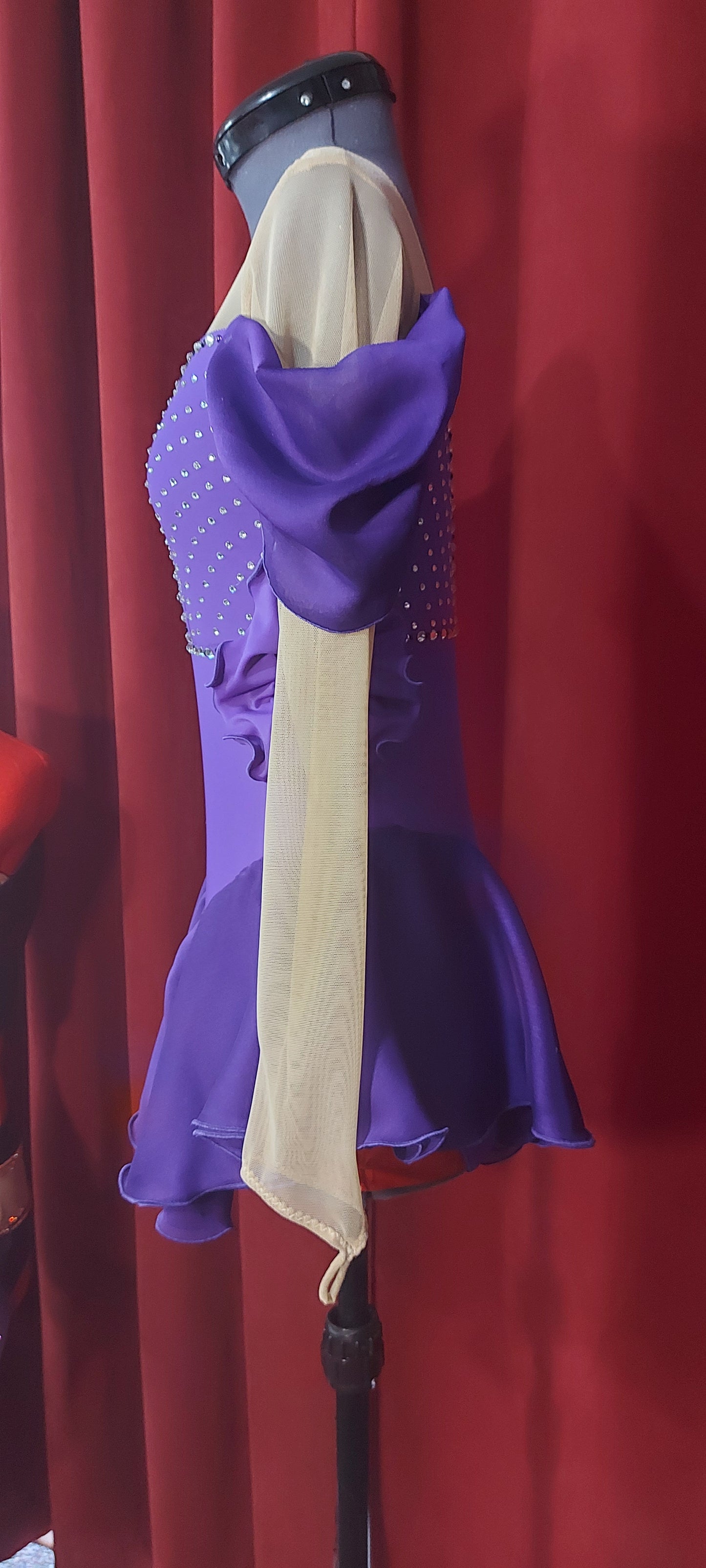 Precious Purple figure skating dress