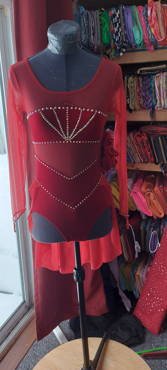 Gorgeous red Lyrical Costume