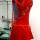 Christmas-Themed Figure Skating Dress