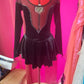 Beautiful Black Velvet Competition Dress