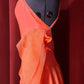 Neon Orange figure skating dress