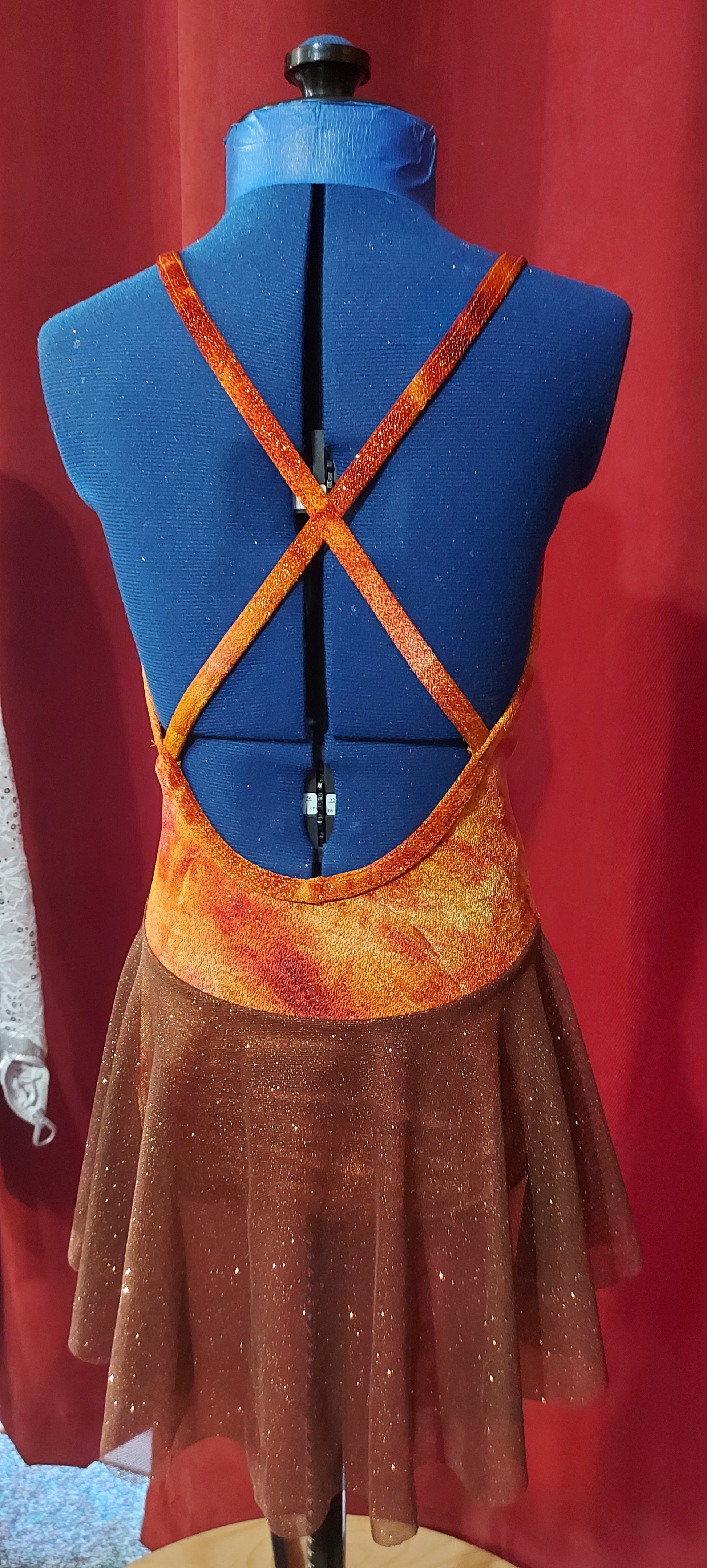 Burnt Orange Lyrical Dress – Toe Pick Designs by Sandra