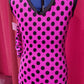 Pink and black Polka dot