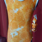 Orange flowers with white trim
