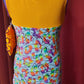 Multi color gymnastics suit
