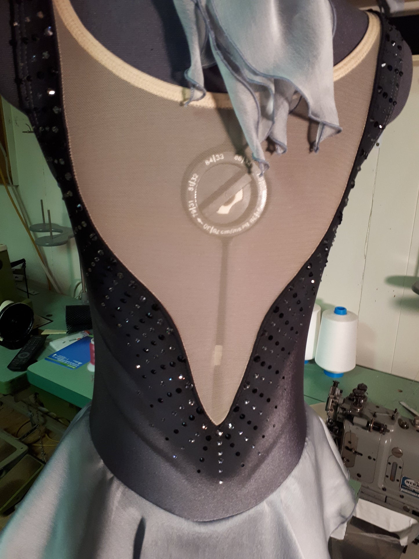 Grey Figure Skating Dress