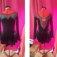 Beautiful Black Velvet Competition Dress
